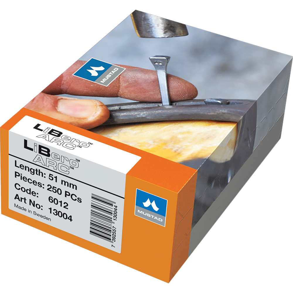 Clavos Mustad LiBero ARC para salto ecuestre