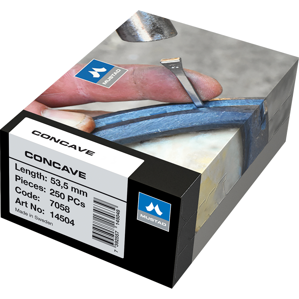 Clavo Mustad Concave – Cabeza angulada para un clavado optimizado
