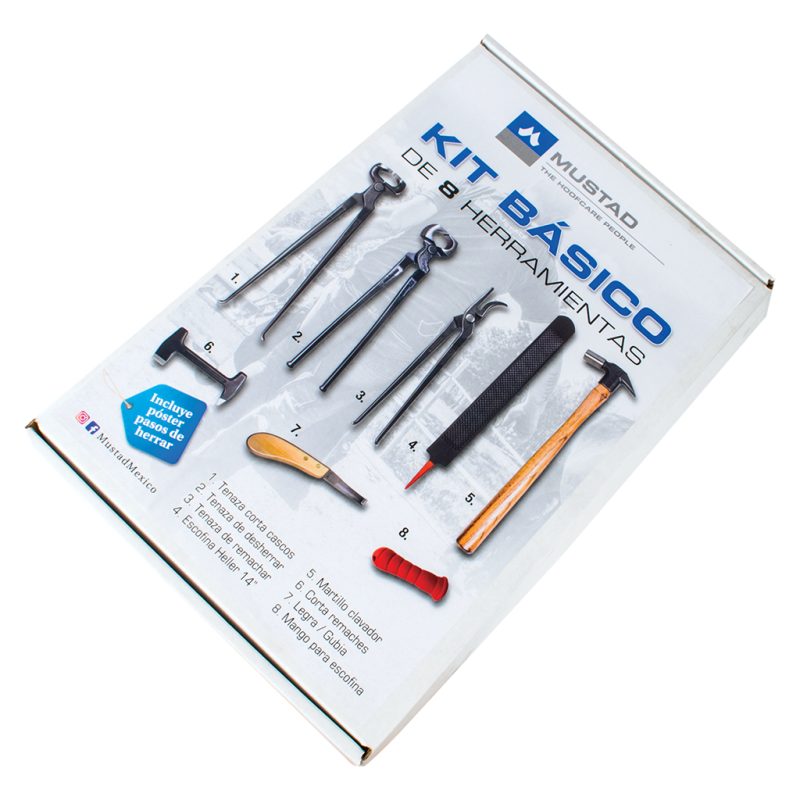 Kit Básico de 8 Herramientas para Herrador